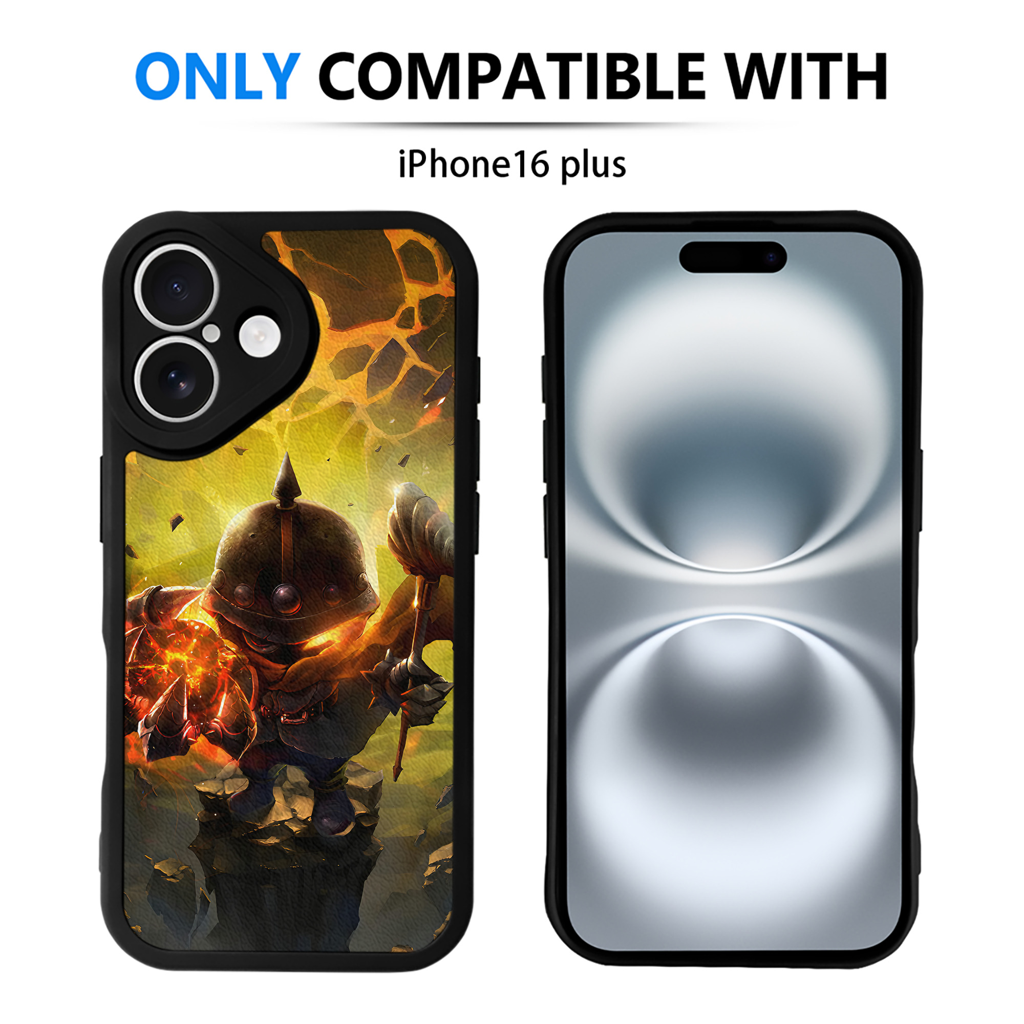 （画像用） リーグ・オブ・レジェンド League of Legends LOL 【iPhone 16シリーズ対応】シリコンスマホケース（レザー調） 材質：シリコン